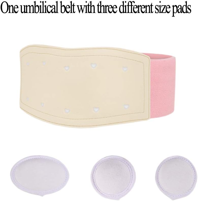 Umbilical Navel Hernia Truss Belt for Infant and Child Belly Band Infant Abdominal Binder for Hernia Support Truss Kids Navel Belly Button Band (Pink) - Image 2